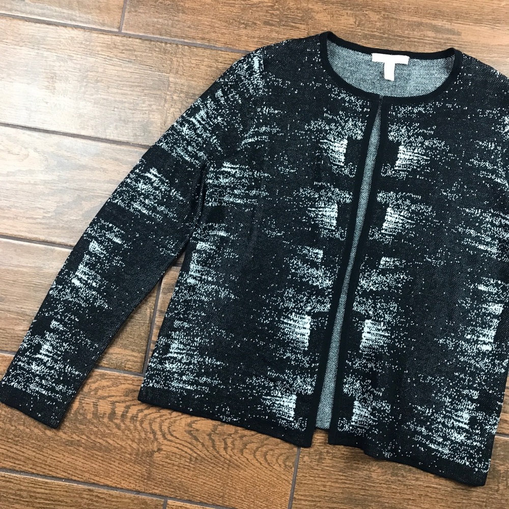 Eileen Fisher cardigan black size small linen